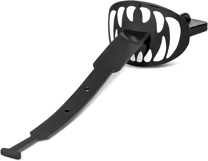 Battle Sports Speed Football Mouthguard with Strap - Oxygen Football Mouthguard Superior Airflow & Better Performance, Maximum Breathability - Predator/Black with White Teeth