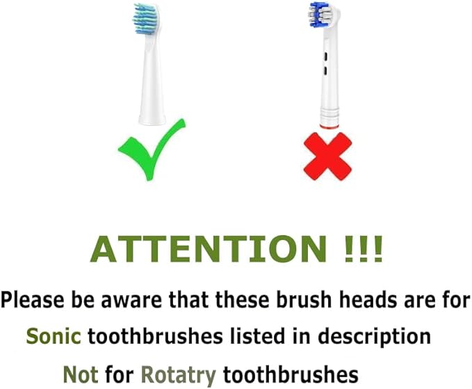 10 Pcs Electric Toothbrush Replacement Heads Compatible with Sonic-FX and Fit SnapWhite for Adults and Kids, Soft Charcoal/Nylon Bristles(5 Black+5 White)