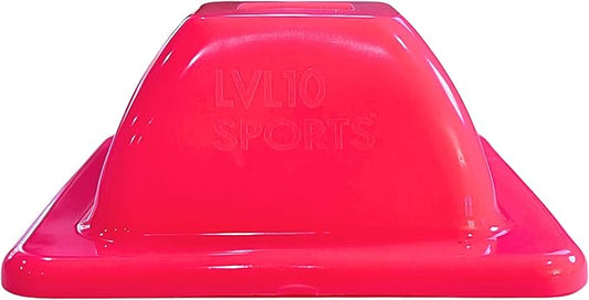 LVL10 Pro Training Cones - 2" Mini Soccer Cones for Sports Training - for Basketball, Football, Basketball and Agility Drills - Soccer Field Markers That Won't Crack, Slide or Fly