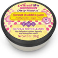 Primal Life Organics - Dirty Mouth Toothpowder, Tooth Cleaning Powder, Flavored Essential Oils with Natural Kaolin & Bentonite Clay, Good for 200+ Brushings, Organic, Vegan (Fruity Bubblegum, 1 oz)
