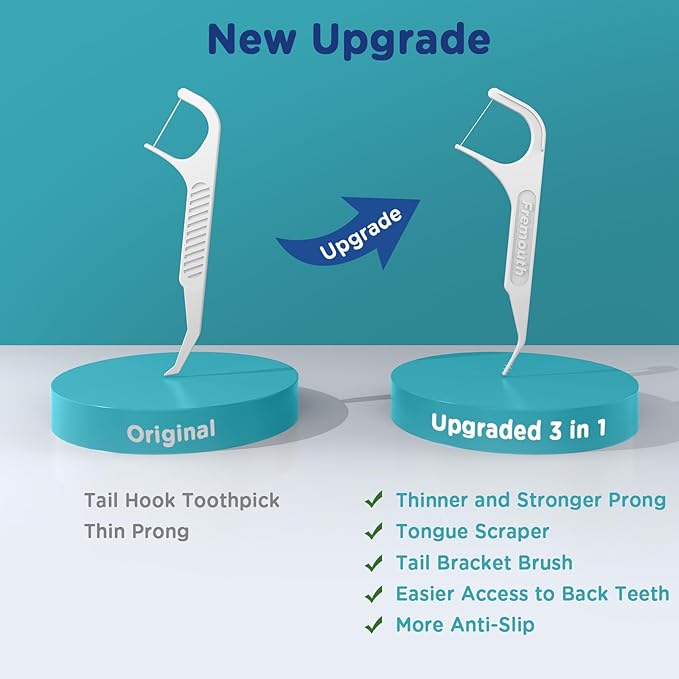 3-in-1 Braces Flossers - Orthodontic Dental Floss Picks, 100 Count (Pack of 1)