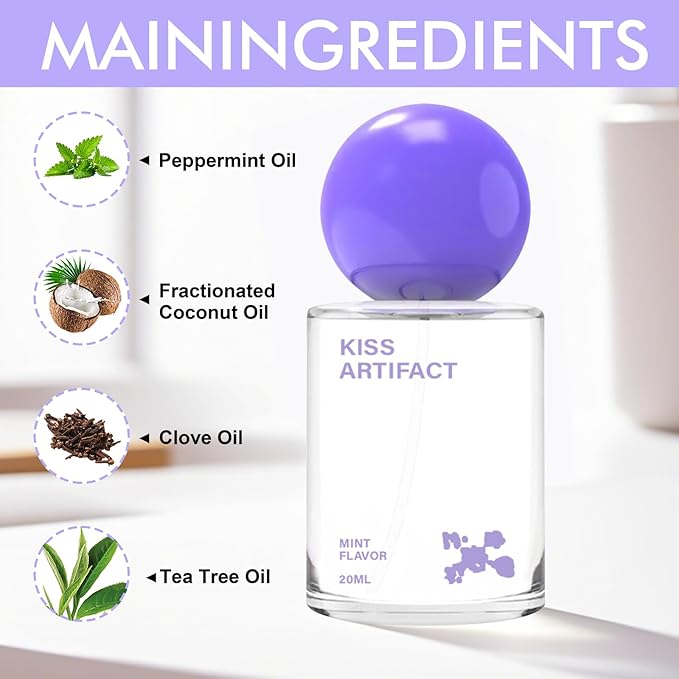 2 Pcs Probiotic Oral Spray for Long-Lasting Freshness, Alcohol-Free Oral Spray with Probiotics for Breath Care, Promotes Oral Health, Convenient Travel-Sized Breath - (20 ml / 0.68 oz)