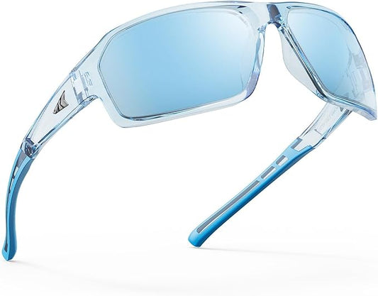 KastKing Chippewa Polarized Fishing Sunglasses, UV400 Protection Full Wrap Frame Sports Cycling Sunglasses, 1.0mm TAC Lenses