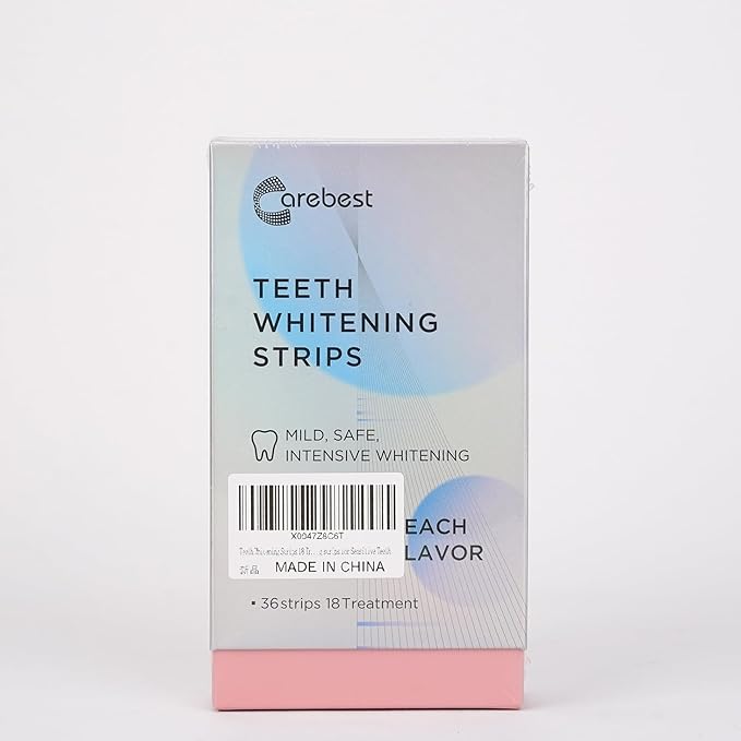 Teeth Whitening Strips 18 Treatments,Enamel Safe Strips Whitening Without The Harm,Non-Slip Whitening Strips for Sensitive Teeth