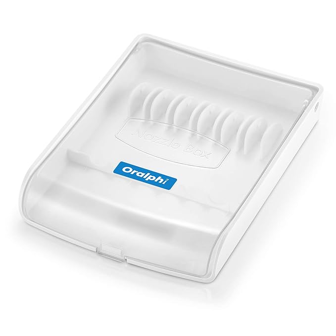 Storage Case for Waterpik Replacement Tips, No Tips Included White