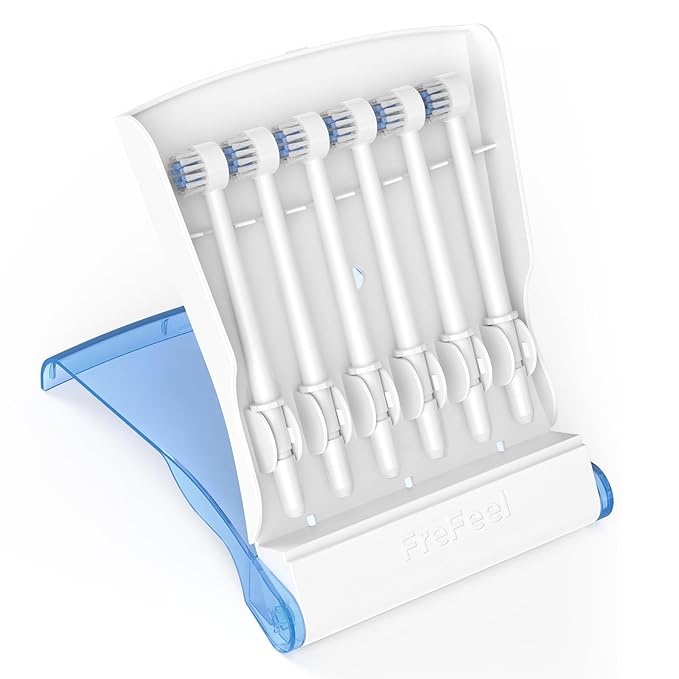 Replacement Heads for Waterpik, Replacement Picks for Water Pik Water Flosser (6 Toothbrush Tips + Storage Case)