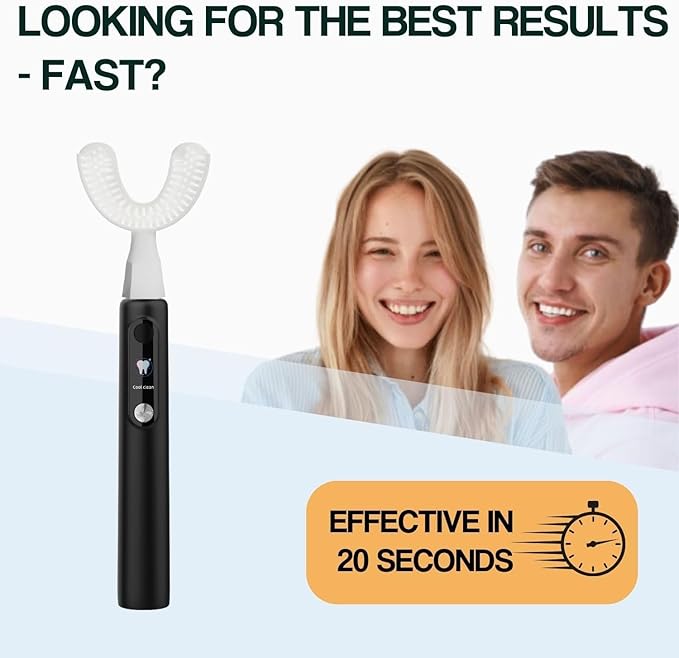 Y-Brush New Ultra 2025 - Sonic Toothbrush 6 Brushing Modes - 6-Month Battery with USB-C, Advanced Plaque Removal, Whitening Technology, Clinically Proven - Adult