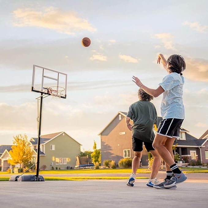 Lifetime 51544 Front Court Portable Basketball System, 50 Inch Shatterproof Backboard