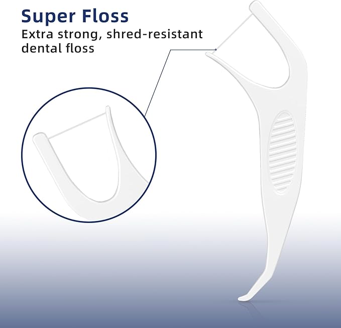 RAZOKO Orthodontic Flossers for Braces, Ortho Dental Floss Picks for Adults & Kids, Premium Thin Floss,Designed for Braces, Unflavored 180 Count