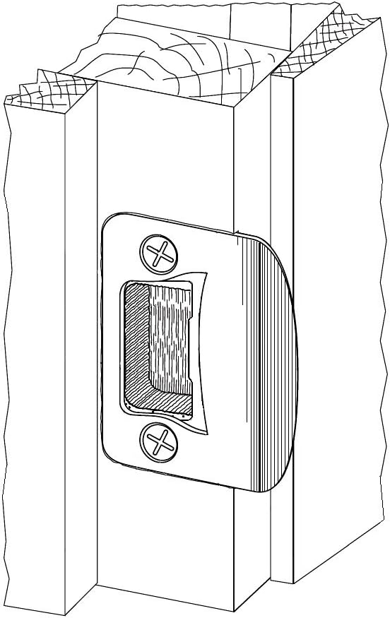 4-Pack Gator Door Latch Restorer - Strike Plate (Bright Brass)