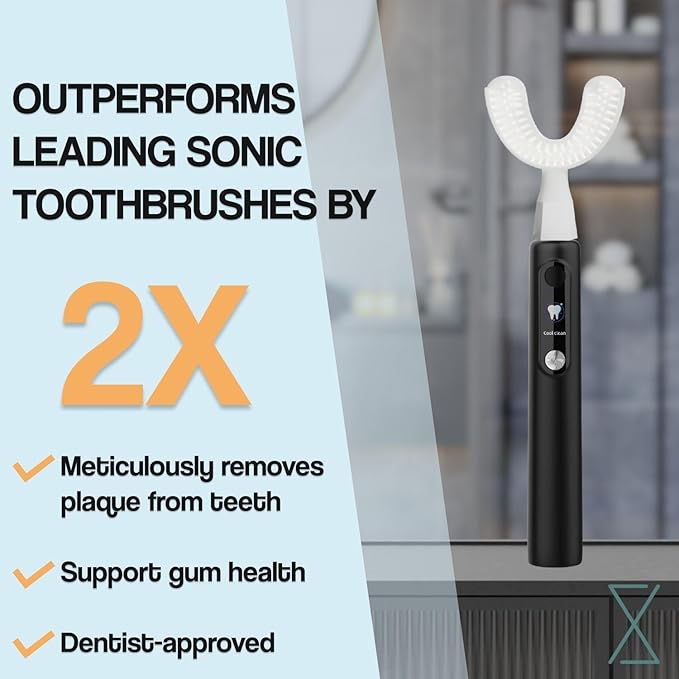Y-Brush New Ultra Premium 2025 - Sonic Toothbrush 6 Brushing Modes - 6-Month Battery with USB-C, Advanced Plaque Removal, Whitening Technology, Clinically Proven - Adult