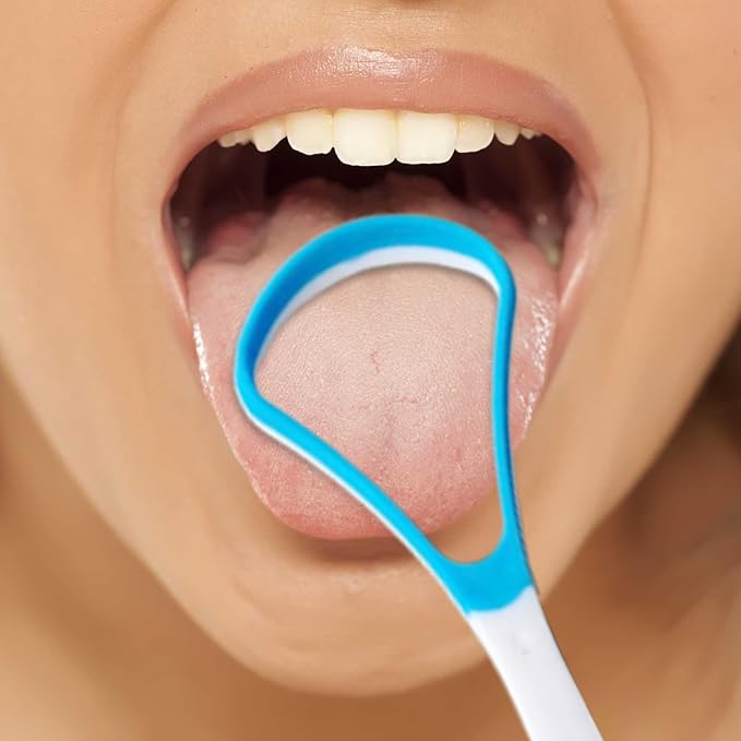 5 Pieces Tongue Scraper Cleaner for Adult & Kids, Colorful Plastic Tongue Brush Oral Care Scrapers Kits for Fresh Breath Mouth Health Cleaning Accessory