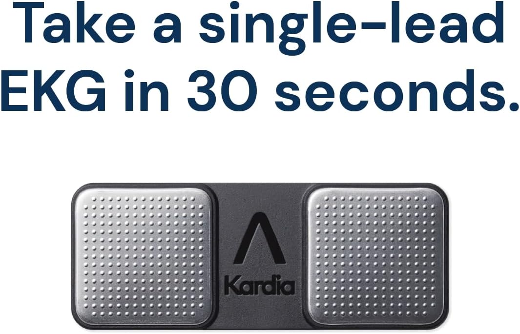 KardiaMobile 1-Lead Personal EKG Monitor – Record at Home – Detects AFib & Irregular Arrhythmias – Easy Results in 30 Seconds – Works w/Most Smartphones