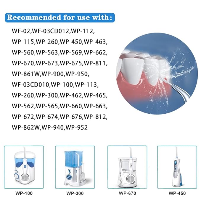 4 Pcs Replacement Tips For Waterpik Water Flosser,Replacement Heads for Waterpik Water Flossers Other Brand Oral Irrigators,Replacement Classic Jet Tips(Black,Blue,Purple,Green).