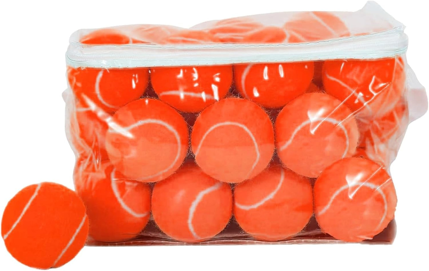 30 Pack Tennis Balls, Training Tennis Balls, Pet Dog Playing Balls, Practice Tennis Balls with Mesh Bag for Transport and Beginner Training