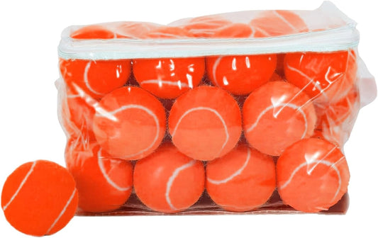 30 Pack Tennis Balls, Training Tennis Balls, Pet Dog Playing Balls, Practice Tennis Balls with Mesh Bag for Transport and Beginner Training