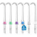 6 Implant Denture Tips – Replacement Water Flosser Picks Compatible with Most Waterpik Models