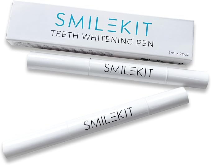 Portable Teeth Whitening Pen (2 Count) - Easily Removes Stains, Effective, Painless, Non-Irritating, and Travel-Friendly.