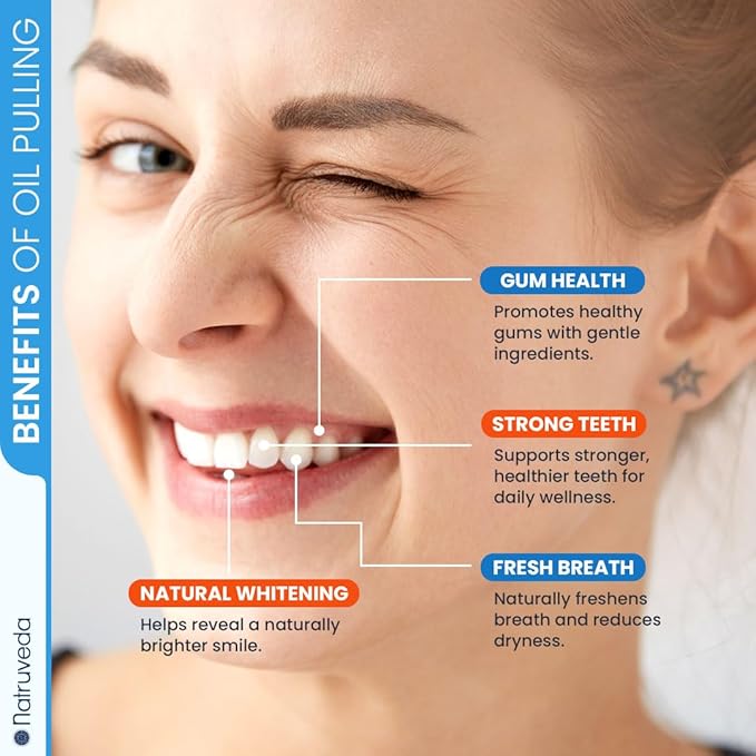 Coconut Oil Pulling Mouthwash – Natural Whitening Ayurvedic Rinse | Fresh Mint Blend | Coconut Oil Pulling for Teeth & Gums | Whyte Oil Pulling | Aceite de Coco para Los Dientes -10 oz