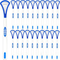 GXXMEI 40PCS Tongue Scraper for Adults, Tongue Scraper Cleaner, Blue Tongue Cleaner, Oral Care Scrapers Kits Plastic Tongue Brush for Reducing Bad Breath Adults Kids Healthy Oral Care Tools Easy to Us