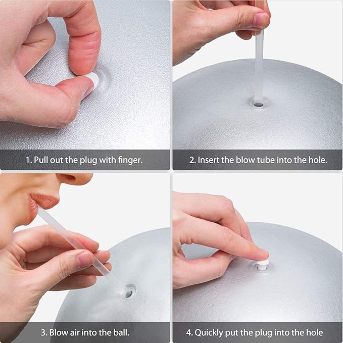 9 Inch Exercise Pilates Ball Mini Exercise Barre Ball for Yoga,Stability Exercise Training Gym Anti Burst and Slip Resistant Balls Physical Therapy Improves Balance, Core Strength