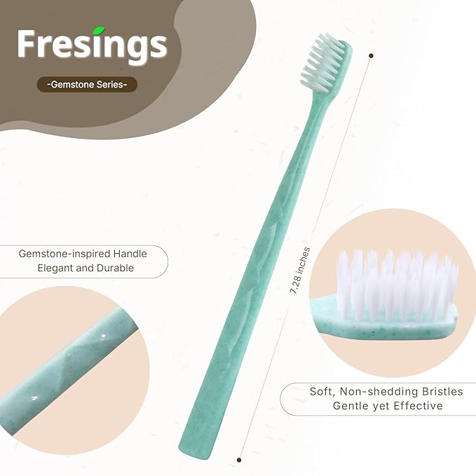 100 Pack Premium Disposable Toothbrush with Tongue Scraper – Individually Wrapped Bulk Travel Toothbrushes, Soft Bristles for Guests, Hotel, Vacation Rental, Home & On The Go,4 Colors