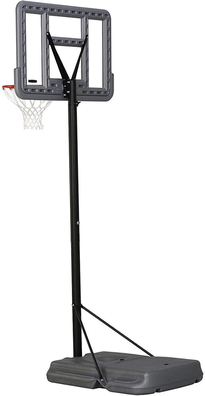 Lifetime 90690 Portable Basketball System, Gray, 44" Polycarbonate Backboard