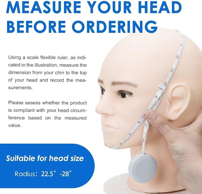 Forzacx Anti Snore Chin Strap - Breathable Chin Strap Snoring Solution, Effectively Reduce Snoring, Non-Stick Hair, Don't Fade - Black