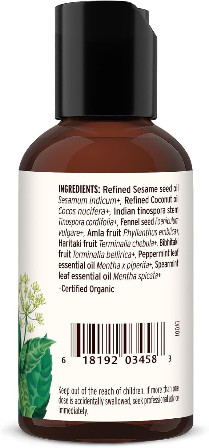 Banyan Botanicals Mint Daily Swish – Organic Ayurvedic Pulling Oil with Coconut Oil – Mouthwash for Fresh Breath and Sparkling Oral Health* – 2 oz – Non GMO Sustainably Sourced Vegan