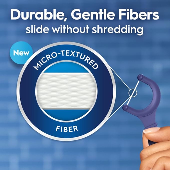 Oral-B Glide Peppermint Dental Floss Picks with Arctic Peppermint Oil Flavor, 75 Count, Pack of 3