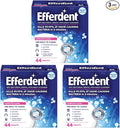 Efferdent Retainer & Denture Cleaner Tablets, Complete Clean, 44 Count, (Pack of 3)