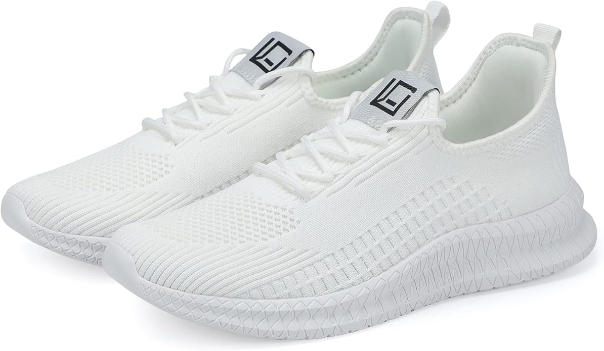 LCGJR Men's Running Shoes Ultra Lightweight Breathable Comfortable Walking Shoes Casual Fashion Sneakers Mesh Workout Shoes