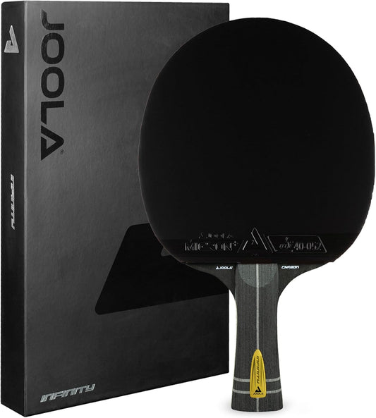 JOOLA Professional Infinity Carbon Table Tennis Bat ITTF Approved Competition Table Tennis Bat 29.5 x 18 x 3.5 cm Black