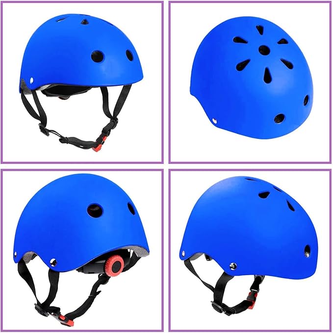 Adjustable Helmet for Ages 3-16 Kids Toddler Boys Girls Youth,Protective Gear with Elbow Knee Wrist Pads for Multi-Sports Skateboarding Bike Riding Scooter Inline skatings Longboard Roller Skate