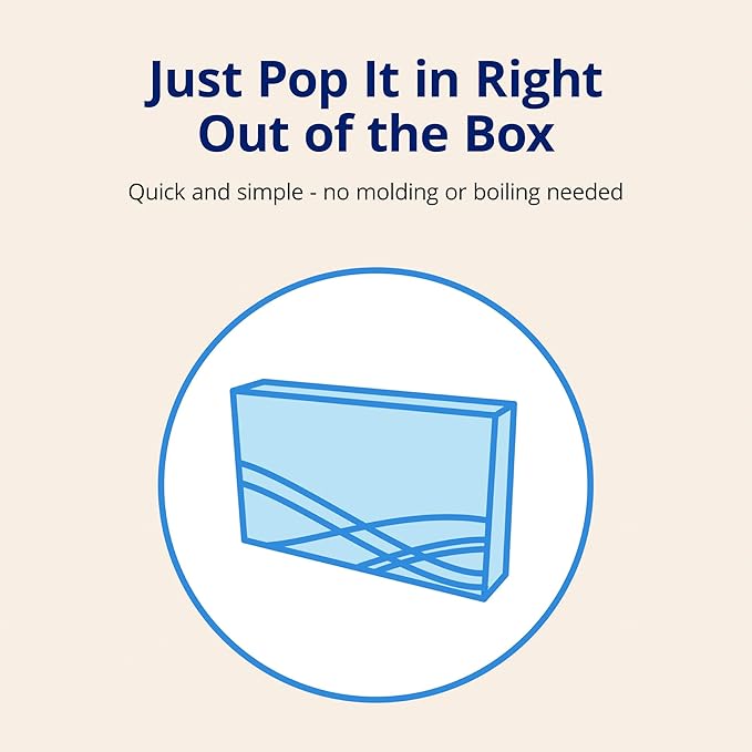 ZQuiet, Anti-Snoring Mouthpiece, Comfort Size#2, Single Refill, Clear, Made in USA, BPA-Free, Medical-Grade Material