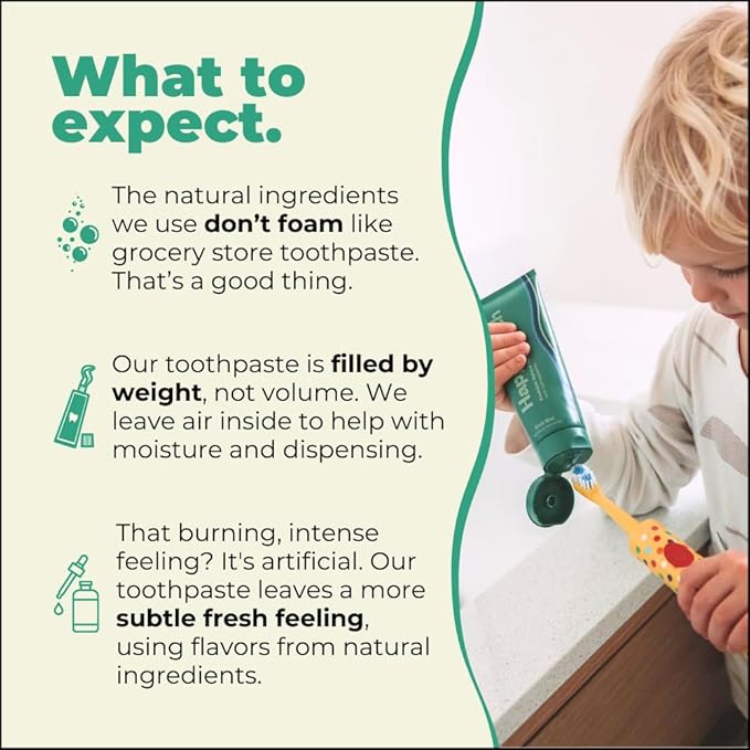 Happy Tooth Hydroxyapatite Toothpaste, Fluoride Free, Natural Whitening for Kids, Toddlers and Adults, SLS Free, Enamel Safe, Dentist Formulated with Clean Ingredients, Sweet Orange Flavor, 4oz