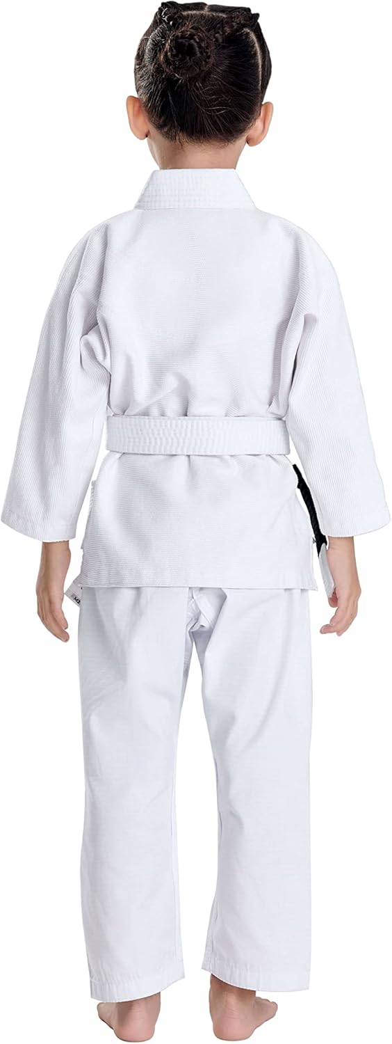 JUST YEARN Kids BJJ GI, Youth IBJJF Children’s Students Brazilian Jiujitsu Gi kimono Pre-washed Fabric Belt Not Included.