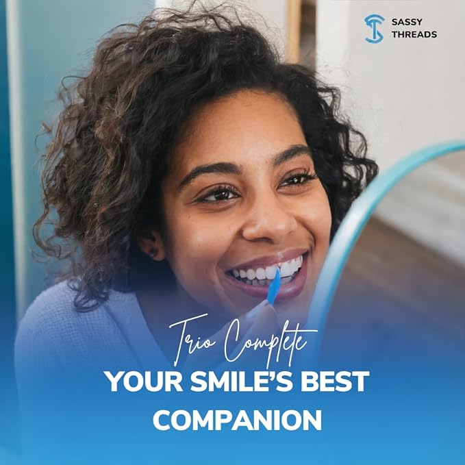 3-in-1 Complete Dental Care Set (5 Pack - 250 Count): Double Thread Floss Picks, Toothpicks, and Tongue Scraper - Your Oral Hygiene Solution with Disposable Floss Sticks for On The Go or Travel