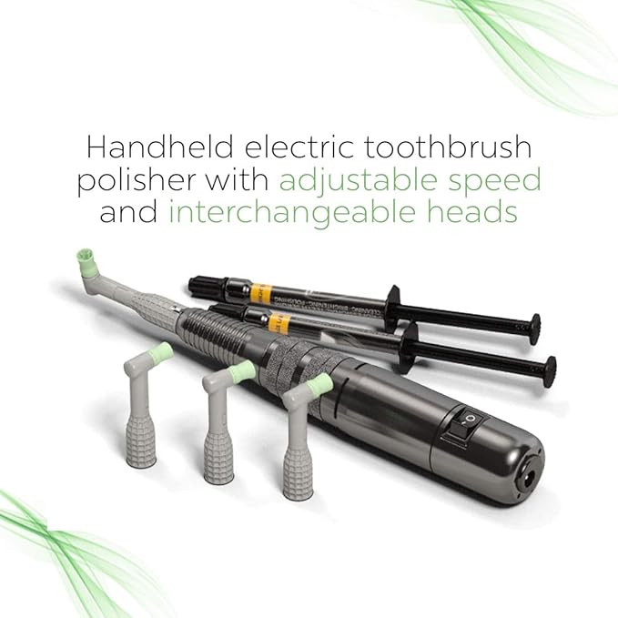 Brighter Image Lab Bilistic Pro Series Dental Tooth Polisher | Professional Dental Teeth Cleaning & Bleaching Modern Electric Toothbrush Corded | Removes Buildup and Freshens Breath