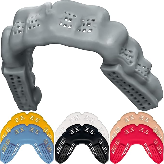 Bulletproof: World’s Thinnest Most Breathable Mouthguard is 3X Stronger! Wrestling Football Basketball MMA Hockey Rugby BJJ Lacrosse Boxing Men Sports Mouth Guard Grinding Teeth Adult Youth Braces