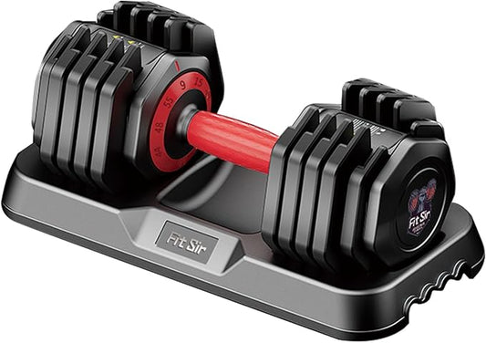 Adjustable Dumbbell Set 25/55/90LBS,10 in 1 Free Weights Dumbbell with Anti-Slip Texture Handle,1 Sec Speed Adjustment Men/Women Gym and Home Strength Training Equipment.