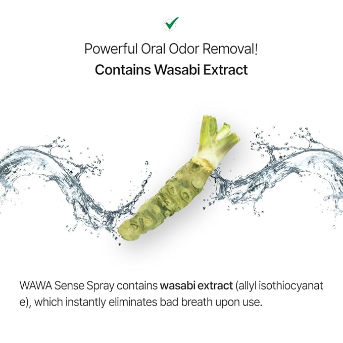 ROROBELL Wawa Sense Spray Oral Care Mouth Freshener Fights Bad breath ((1/3 Fl Oz (Pack of 5)))