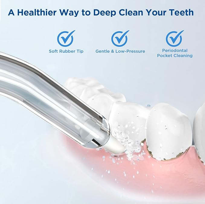 for Waterpik Replacement Heads, Replacement Tips for Waterpik Water Flosser, Suitable for Waterpik Accessories Replacement Tips, for PP-100E(6 Periodontal Tips)