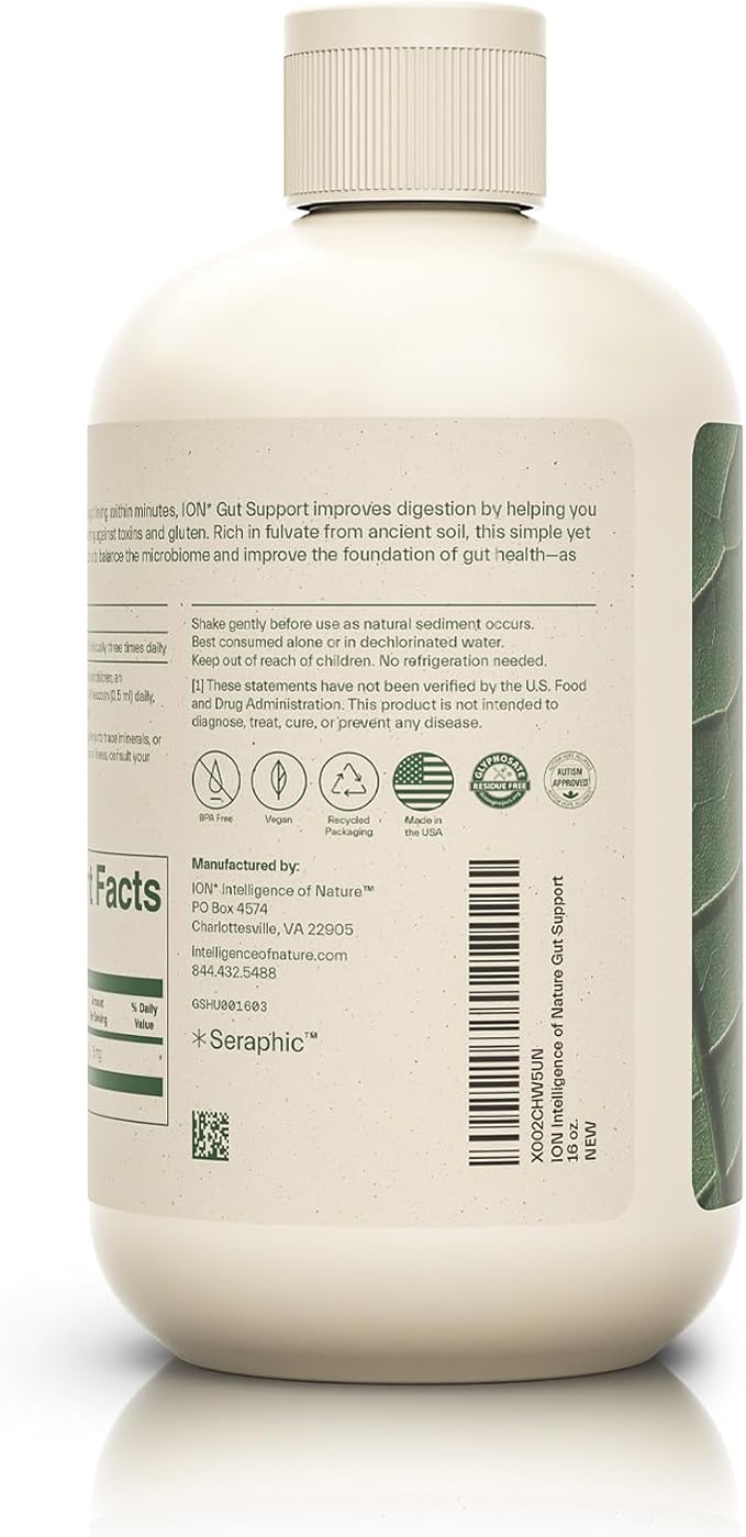 ION* Intelligence of Nature Gut Support | Promotes Digestive Wellness, Strengthens Immune Function, Alleviates Gluten Sensitivity, Enhances Mental Clarity (16 oz.)