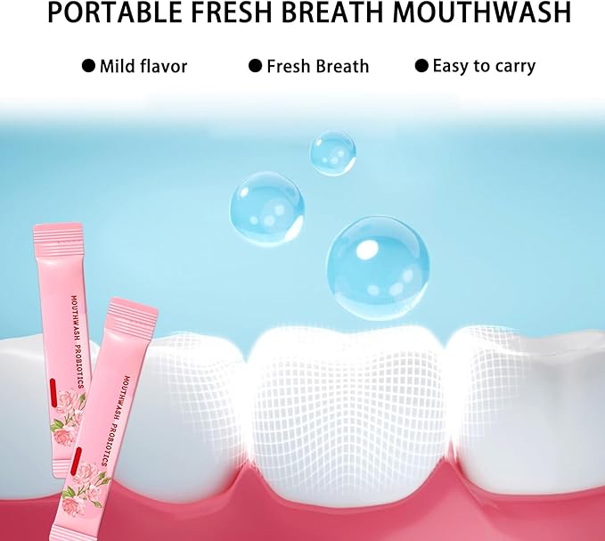 60PCS Travel Size Mouthwash,Portable Mini Mouthwash,Long-Lasting Freshness Travel Mouth Wash for Oral Care A40