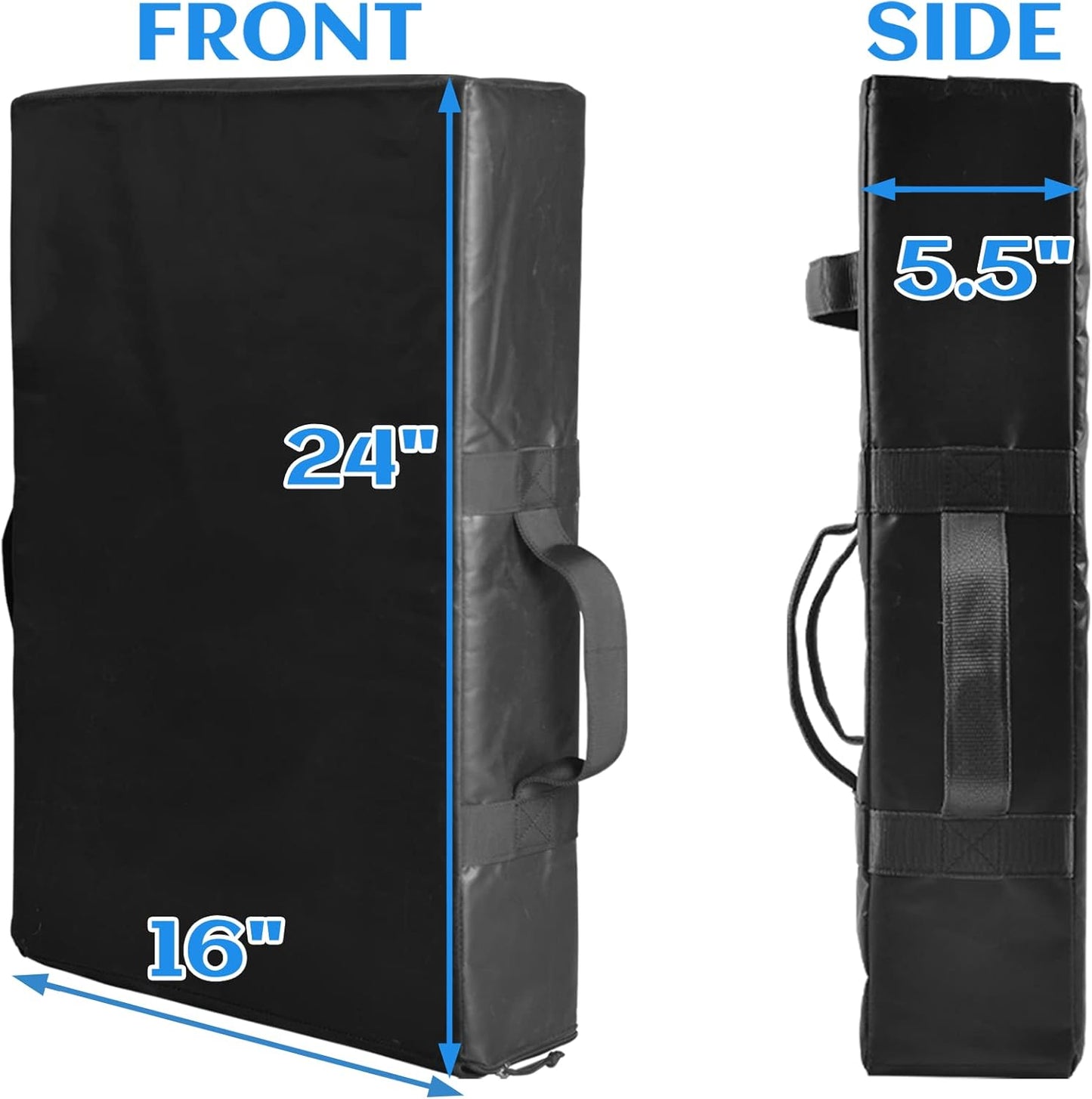 Kicking Shield Pad: Martial Arts Blocking Pad for Thai Karate Taekwondo Body Protector 16 x24 x5.5inch