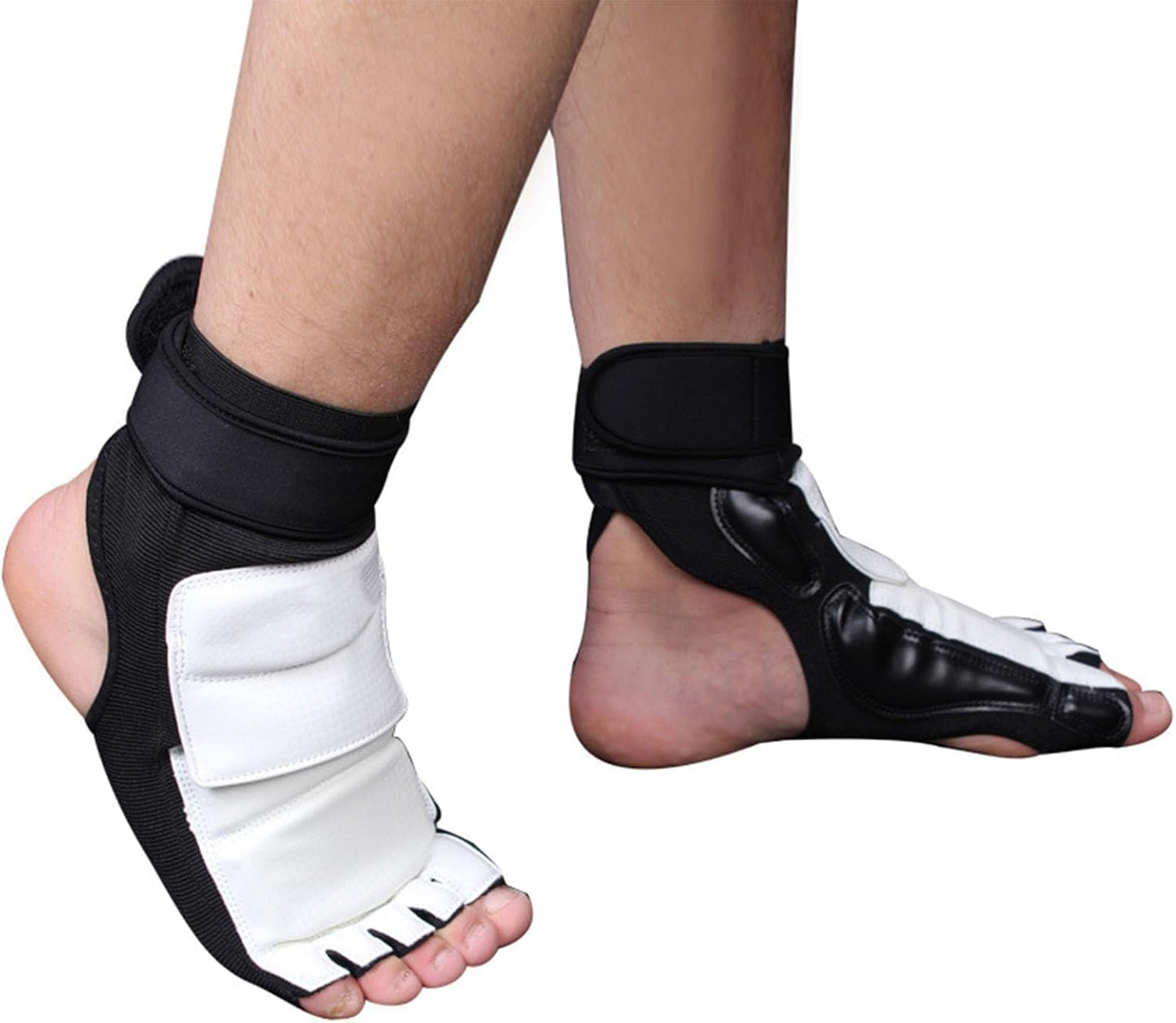 Korea Taekwondo Double Fixation Elastic Foot Protector Guard Martial Arts Kickboxing Karate Hapkido Taekwondo Foot Gear for Kids