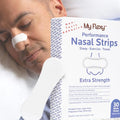 Nasal Strips – Extra Strength, White – Nasal Strips for Snoring. Get Better Sleep, and Breathe Easier. Nose Strips Snoring Solution for Better Breathing & Relieve Congestion - 30 Ct.