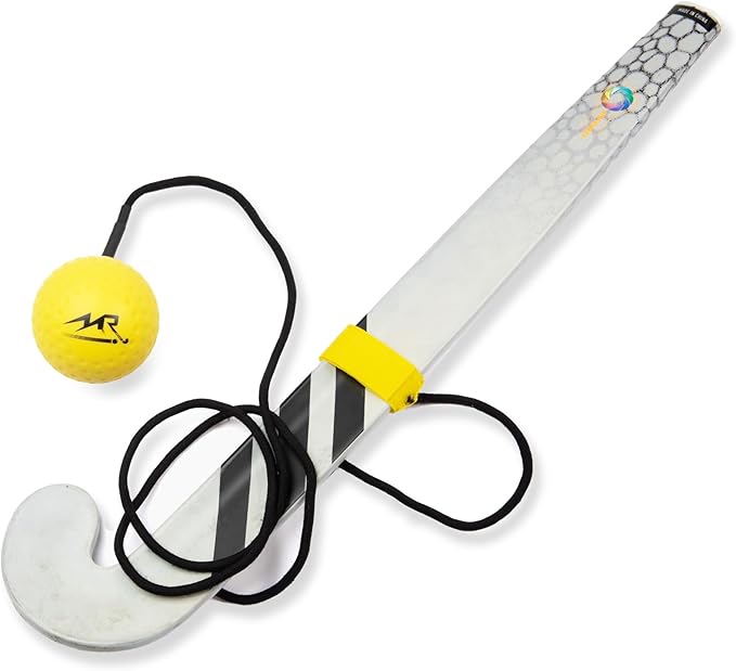 LLC - Hockey Trainer, Professional Field Hockey Ball for Solo Hockey Training, Off-Field Speed Training System, Hockey Stick Handling Balls, Portable with Sturdy Bungee Line, 1 Count