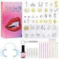 Generic Tooth Gems Fashionable DIY Teeth Jewelry with Shiny Crystals, Tooth Gems Decoration Starter Kit, gold and silver